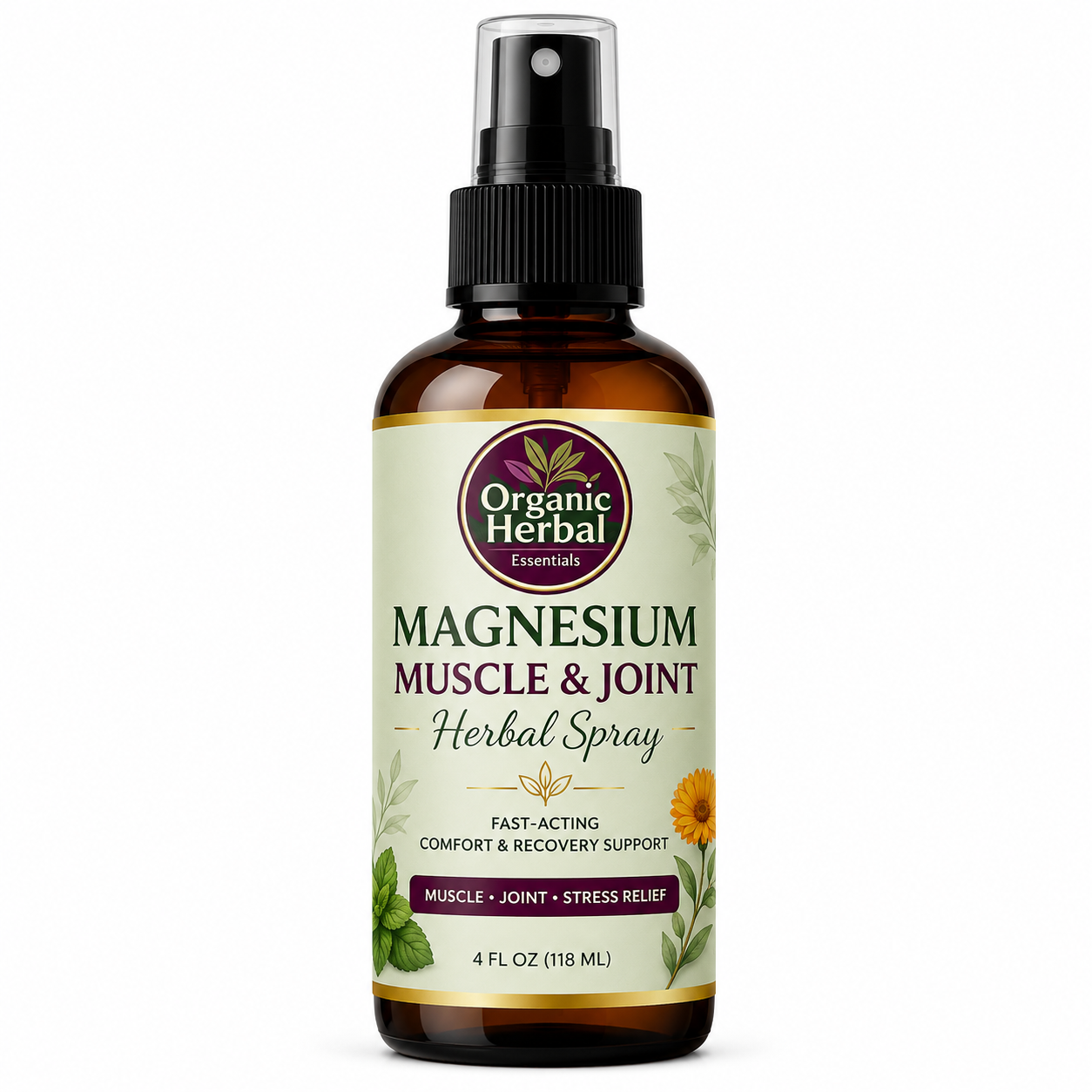 Magnesium Muscle & Joint Herbal Spray (4 oz)